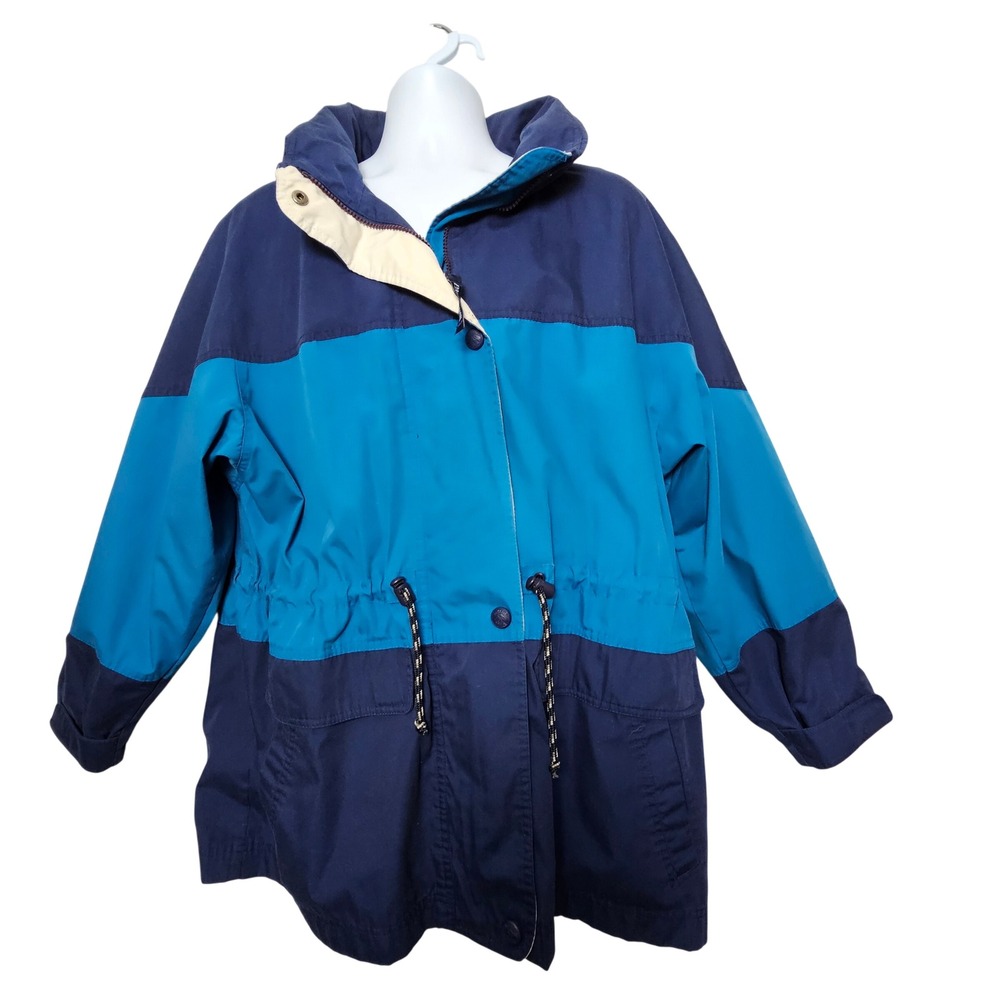 Pacific‎ Trail Mens VTG Colorblock Windbreaker Jacket XL Blue Gorpcore Outdoor